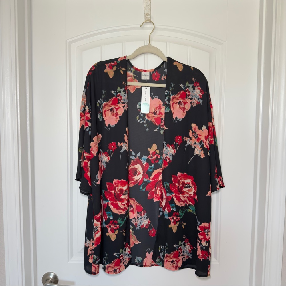Kaileigh Medium Bryson Kimono Floral Multicolor Vibrant HT4458‎ Boho Stitchfix